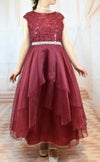 ピアノ発表会や結婚式にぴったりのカラーの女の子用キッズドレス。シンプルで美しいシルエットが魅力のAngel's Closetの子供ドレス レンタル商品（【レンタル】スパークリートップ＆オーガンジーレイヤー子供ドレス(JK3811)タープ）｜画像14