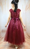 ピアノ発表会や結婚式にぴったりのカラーの女の子用キッズドレス。シンプルで美しいシルエットが魅力のAngel's Closetの子供ドレス レンタル商品（【レンタル】スパークリートップ＆オーガンジーレイヤー子供ドレス(JK3811)タープ）｜画像15
