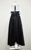 ピアノ発表会や結婚式にぴったりのブラックカラーの女の子用キッズドレス。シンプルで美しいシルエットが魅力のAngel's Closetの子供ドレス レンタル商品（【レンタル】ブラックベルベット＆煌めくＡラインロングドレス※ウエストリボン結び型(YP157)ブラック）｜画像10