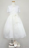 ピアノ発表会や結婚式にぴったりのカラーの女の子用キッズドレス。シンプルで美しいシルエットが魅力のAngel's Closetの子供ドレス レンタル商品（【レンタル】レース＆メタル刺繍オーガンジー子供ドレス（リボンコサージュ付）(CC2461)アイボリー）｜画像9
