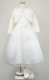 ピアノ発表会や結婚式にぴったりのカラーの女の子用キッズドレス。シンプルで美しいシルエットが魅力のAngel's Closetの子供ドレス レンタル商品（【レンタル】レース＆メタル刺繍オーガンジー子供ドレス（リボンコサージュ付）(CC2461)アイボリー）｜画像11