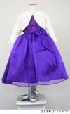 ピアノ発表会や結婚式にぴったりのカラーの女の子用キッズドレス。シンプルで美しいシルエットが魅力のAngel's Closetの子供ドレス レンタル商品（【レンタル】レース＆メタル刺繍オーガンジー子供ドレス（リボンコサージュ付）(CC2461)パープル）｜画像11