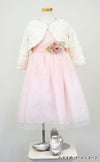 ピアノ発表会や結婚式にぴったりのピンクカラーの女の子用キッズドレス。シンプルで美しいシルエットが魅力のAngel's Closetの子供ドレス レンタル商品（【レンタル】サテンリボン＆スターダストチュール子供ドレス(CK329)ブラッシュピンク）｜画像11