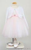 ピアノ発表会や結婚式にぴったりのピンクカラーの女の子用キッズドレス。シンプルで美しいシルエットが魅力のAngel's Closetの子供ドレス レンタル商品（【レンタル】フローラルサテンリボン刺繍イリュージョン子供ドレス(KD365)ピンク）｜画像10