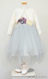 ピアノ発表会や結婚式にぴったりのブルーカラーの女の子用キッズドレス。シンプルで美しいシルエットが魅力のAngel's Closetの子供ドレス レンタル商品（【レンタル】フラワーモニュメント＆レイヤードチュール子供ドレス(YP082)ペールブルー）｜画像11