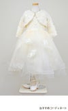 ピアノ発表会や結婚式にぴったりのホワイトカラーの女の子用キッズドレス。シンプルで美しいシルエットが魅力のAngel's Closetの子供ドレス レンタル商品（【レンタル】フラワー刺繍＆ウェーブチュールロング子供ドレス(YP135)オフホワイト）｜画像11