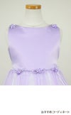 ピアノ発表会や結婚式にぴったりのライラックカラーの女の子用キッズドレス。シンプルで美しいシルエットが魅力のAngel's Closetの子供ドレス レンタル商品（【レンタル】サテン＆シャイニーオーガンジー子供ドレスサニー(KD149)ライラック）｜画像7