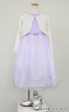 ピアノ発表会や結婚式にぴったりのライラックカラーの女の子用キッズドレス。シンプルで美しいシルエットが魅力のAngel's Closetの子供ドレス レンタル商品（【レンタル】サテン＆シャイニーオーガンジー子供ドレスサニー(KD149)ライラック）｜画像10