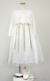 ピアノ発表会や結婚式にぴったりのホワイトカラーの女の子用キッズドレス。シンプルで美しいシルエットが魅力のAngel's Closetの子供ドレス レンタル商品（【レンタル】サテン＆シャイニーオーガンジー子供ドレスサニー(KD149)オフホワイト）｜画像10