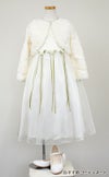 ピアノ発表会や結婚式にぴったりのホワイトカラーの女の子用キッズドレス。シンプルで美しいシルエットが魅力のAngel's Closetの子供ドレス レンタル商品（【レンタル】サテン＆シャイニーオーガンジー子供ドレスサニー(KD149)オフホワイト）｜画像11