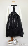 ピアノ発表会や結婚式にぴったりのブラックカラーの女の子用キッズドレス。シンプルで美しいシルエットが魅力のAngel's Closetの子供ドレス レンタル商品（【レンタル】サテン＆シャイニーオーガンジー子供ドレスサニー(KD149)ブラック）｜画像10
