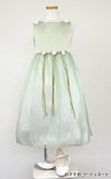 ピアノ発表会や結婚式にぴったりのカラーの女の子用キッズドレス。シンプルで美しいシルエットが魅力のAngel's Closetの子供ドレス レンタル商品（【レンタル】サテン＆シャイニーオーガンジー子供ドレスサニー(KD149)セージ）｜画像8