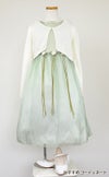 ピアノ発表会や結婚式にぴったりのカラーの女の子用キッズドレス。シンプルで美しいシルエットが魅力のAngel's Closetの子供ドレス レンタル商品（【レンタル】サテン＆シャイニーオーガンジー子供ドレスサニー(KD149)セージ）｜画像10