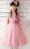 ピアノ発表会や結婚式にぴったりのカラーの女の子用キッズドレス。シンプルで美しいシルエットが魅力のAngel's Closetの子供ドレス レンタル商品（【レンタル】スパンコール＆チュール子供ドレス(kd305)ダスティローズ）｜画像13