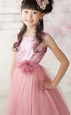 ピアノ発表会や結婚式にぴったりのカラーの女の子用キッズドレス。シンプルで美しいシルエットが魅力のAngel's Closetの子供ドレス レンタル商品（【レンタル】スパンコール＆チュール子供ドレス(kd305)ダスティローズ）｜画像14