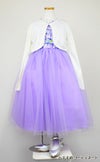 ピアノ発表会や結婚式にぴったりのライラックカラーの女の子用キッズドレス。シンプルで美しいシルエットが魅力のAngel's Closetの子供ドレス レンタル商品（【レンタル】フラワーモチーフチュールリボン子供ドレス(CCD741)ライラック）｜画像10