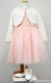 ピアノ発表会や結婚式にぴったりのピンクカラーの女の子用キッズドレス。シンプルで美しいシルエットが魅力のAngel's Closetの子供ドレス レンタル商品（【レンタル】レーススリーブチュールスカート子供ドレス(SK599)ピンク）｜画像11