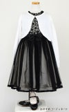 ピアノ発表会や結婚式にぴったりのブラックカラーの女の子用キッズドレス。シンプルで美しいシルエットが魅力のAngel's Closetの子供ドレス レンタル商品（【レンタル】花柄刺繍オーガンジー＆チュール子供ドレス【CHOPIN】(CAT182313)ブラック）｜画像10