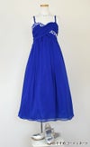ピアノ発表会や結婚式にぴったりのブルーカラーの女の子用キッズドレス。シンプルで美しいシルエットが魅力のAngel's Closetの子供ドレス レンタル商品（【レンタル】ジュエルストーン＆クリスクロスストラップシフォンドレス(JK3556)ロイヤルブルー）｜画像8
