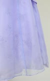 ピアノ発表会や結婚式にぴったりのライラックカラーの女の子用キッズドレス。シンプルで美しいシルエットが魅力のAngel's Closetの子供ドレス レンタル商品（【レンタル】ギャザーアクロスウェストサテン＆フローラルオーガンジードレス(HC1232)ライラック）｜画像6