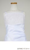 ピアノ発表会や結婚式にぴったりのホワイトカラーの女の子用キッズドレス。シンプルで美しいシルエットが魅力のAngel's Closetの子供ドレス レンタル商品（【レンタル】ギャザーアクロスウェストサテン＆フローラルオーガンジードレス(HC1232)ホワイト）｜画像8