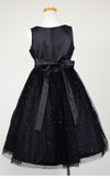 ピアノ発表会や結婚式にぴったりのブラックカラーの女の子用キッズドレス。シンプルで美しいシルエットが魅力のAngel's Closetの子供ドレス レンタル商品（【レンタル】スパークリーチュールドレス(KD352)ブラック）｜画像5
