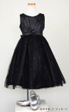 ピアノ発表会や結婚式にぴったりのブラックカラーの女の子用キッズドレス。シンプルで美しいシルエットが魅力のAngel's Closetの子供ドレス レンタル商品（【レンタル】スパークリーチュールドレス(KD352)ブラック）｜画像8