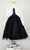 ピアノ発表会や結婚式にぴったりのブラックカラーの女の子用キッズドレス。シンプルで美しいシルエットが魅力のAngel's Closetの子供ドレス レンタル商品（【レンタル】スパークリーチュールドレス(KD352)ブラック）｜画像10