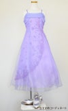 ピアノ発表会や結婚式にぴったりのライラックカラーの女の子用キッズドレス。シンプルで美しいシルエットが魅力のAngel's Closetの子供ドレス レンタル商品（【レンタル】キャビアビーズ＆イリュージョンオーガンジーロングドレス(HC1215)ライラック）｜画像8