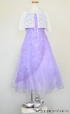 ピアノ発表会や結婚式にぴったりのライラックカラーの女の子用キッズドレス。シンプルで美しいシルエットが魅力のAngel's Closetの子供ドレス レンタル商品（【レンタル】キャビアビーズ＆イリュージョンオーガンジーロングドレス(HC1215)ライラック）｜画像9