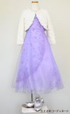 ピアノ発表会や結婚式にぴったりのライラックカラーの女の子用キッズドレス。シンプルで美しいシルエットが魅力のAngel's Closetの子供ドレス レンタル商品（【レンタル】キャビアビーズ＆イリュージョンオーガンジーロングドレス(HC1215)ライラック）｜画像11
