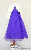 ピアノ発表会や結婚式にぴったりのカラーの女の子用キッズドレス。シンプルで美しいシルエットが魅力のAngel's Closetの子供ドレス レンタル商品（【レンタル】ビーズ＆オーガンジーAラインドレス(HC801)パープル）｜画像11