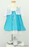 ピアノ発表会や結婚式にぴったりのカラーの女の子用キッズドレス。シンプルで美しいシルエットが魅力のAngel's Closetの子供ドレス レンタル商品（【レンタル】シフォンフラワーAラインドレス(KD284)アクア）｜画像9