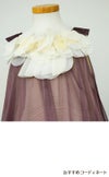 ピアノ発表会や結婚式にぴったりのカラーの女の子用キッズドレス。シンプルで美しいシルエットが魅力のAngel's Closetの子供ドレス レンタル商品（【レンタル】シフォンフラワーAラインドレス(KD284)チョコ）｜画像7