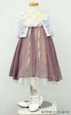 ピアノ発表会や結婚式にぴったりのカラーの女の子用キッズドレス。シンプルで美しいシルエットが魅力のAngel's Closetの子供ドレス レンタル商品（【レンタル】シフォンフラワーAラインドレス(KD284)チョコ）｜画像9