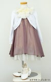 ピアノ発表会や結婚式にぴったりのカラーの女の子用キッズドレス。シンプルで美しいシルエットが魅力のAngel's Closetの子供ドレス レンタル商品（【レンタル】シフォンフラワーAラインドレス(KD284)チョコ）｜画像10