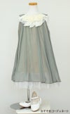 ピアノ発表会や結婚式にぴったりのカラーの女の子用キッズドレス。シンプルで美しいシルエットが魅力のAngel's Closetの子供ドレス レンタル商品（【レンタル】シフォンフラワーAラインドレス(KD284)セージ）｜画像8