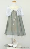 ピアノ発表会や結婚式にぴったりのカラーの女の子用キッズドレス。シンプルで美しいシルエットが魅力のAngel's Closetの子供ドレス レンタル商品（【レンタル】シフォンフラワーAラインドレス(KD284)セージ）｜画像9