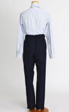 特別な日にぴったりのネイビーカラーの男の子用フォーマルスーツ。シンプルで美しいシルエットが魅力のAngel's Closetの子供フォーマル レンタル商品（【レンタル】2つ釦ストライプスーツ5点セット(CAT545610)ネイビー）｜画像8