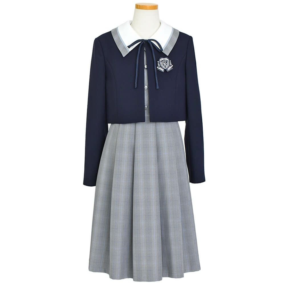 特別な日にぴったりのネイビーカラーの男の子用フォーマルスーツ。シンプルで美しいシルエットが魅力のAngel's Closetの子供フォーマル レンタル商品（【レンタル】グレンチェックアンサンブルスーツ(CAT742566)ネイビー）｜画像2