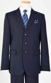 特別な日にぴったりのネイビーカラーの男の子用フォーマルスーツ。シンプルで美しいシルエットが魅力のAngel's Closetの子供フォーマル レンタル商品（【レンタル】ヘリンボーン織り3つボタンスーツ5点セット(CAT545611)ネイビー）｜画像8
