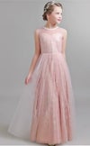 ピアノ発表会や結婚式にぴったりのブルーカラーの女の子用キッズドレス。シンプルで美しいシルエットが魅力のAngel's Closetの子供ドレス レンタル商品（【レンタル】ビスチェ風スパンコール＆チュールロングドレス（YP221） ベビーブルー）｜画像12