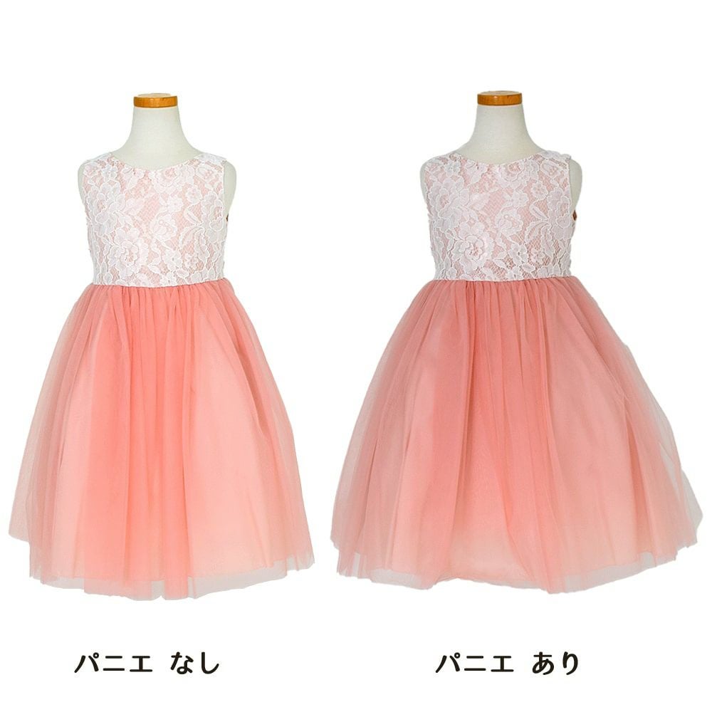 ピアノ発表会や結婚式にぴったりのカラーの女の子用キッズドレス。シンプルで美しいシルエットが魅力のAngel's Closetの子供ドレス レンタル商品（【レンタル】レース＆４レイヤーイリュージョンチュールドレス（KD414） ダスティーローズ）｜画像6