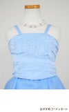 ピアノ発表会や結婚式にぴったりのブルーカラーの女の子用キッズドレス。シンプルで美しいシルエットが魅力のAngel's Closetの子供ドレス レンタル商品（【レンタル】キャビアビーズ＆ダイアゴナルボディオーガンジースカートドレス（HC1568）ベビーブルー）｜画像7