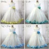 ピアノ発表会や結婚式にぴったりのカラーの女の子用キッズドレス。シンプルで美しいシルエットが魅力のAngel's Closetの子供ドレス レンタル商品（【レンタル】サテン＆チュールフラワーペタルドレス（KD160B）アイボリー）｜画像16